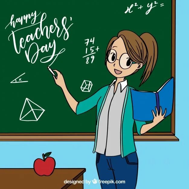 Картинки аниме с днем учителя Téléchargez Professeur Par Le Tableau En Style Anime gratuitement in 2020 Teache