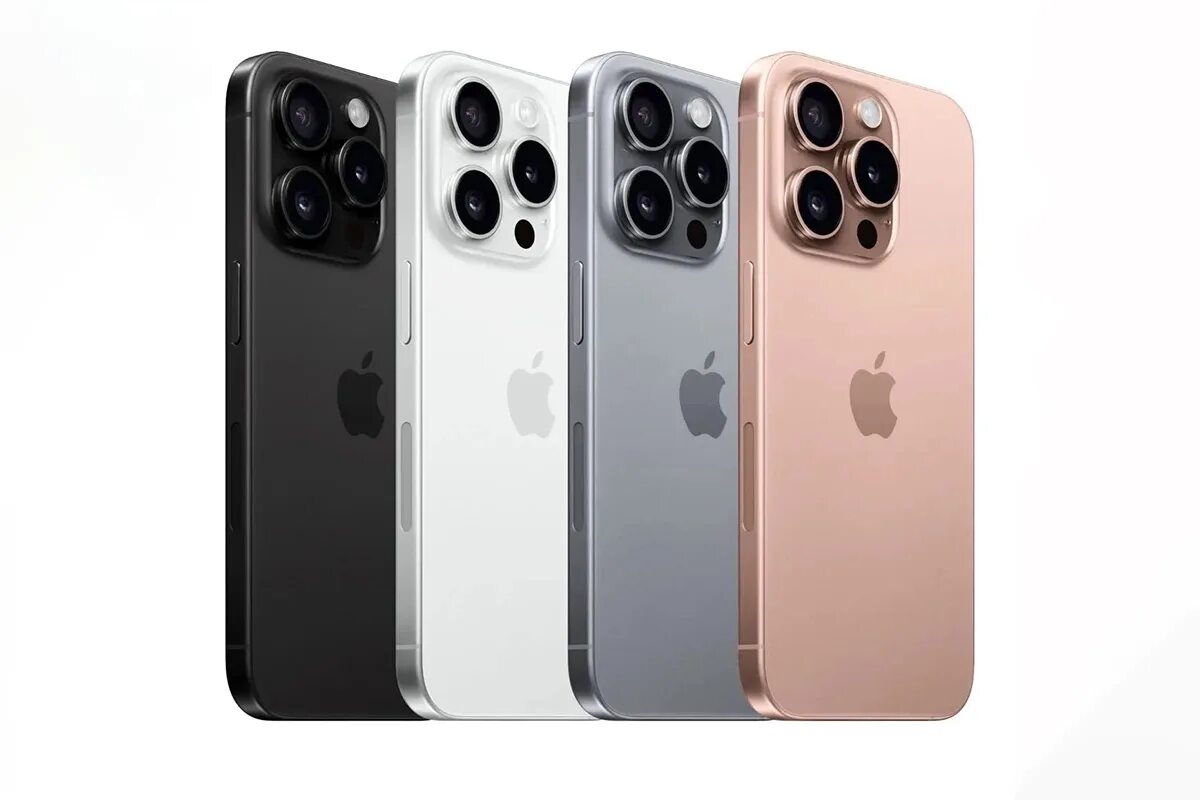 Картинки айфон 15 про макс фото У iPhone 16 Pro заменят синий цвет корпуса на розово-титановый оттенок РБК Life
