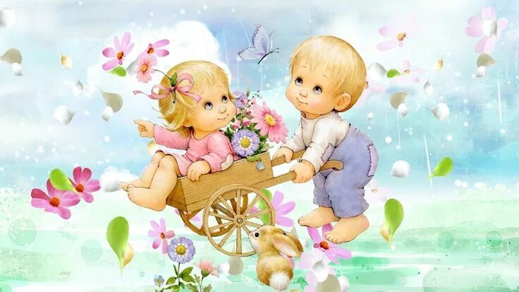 Картинки детские красивые с пожеланиями Pin by Pinner on *** Ruth morehead *** Cartoon wallpaper, Cute love wallpapers, 