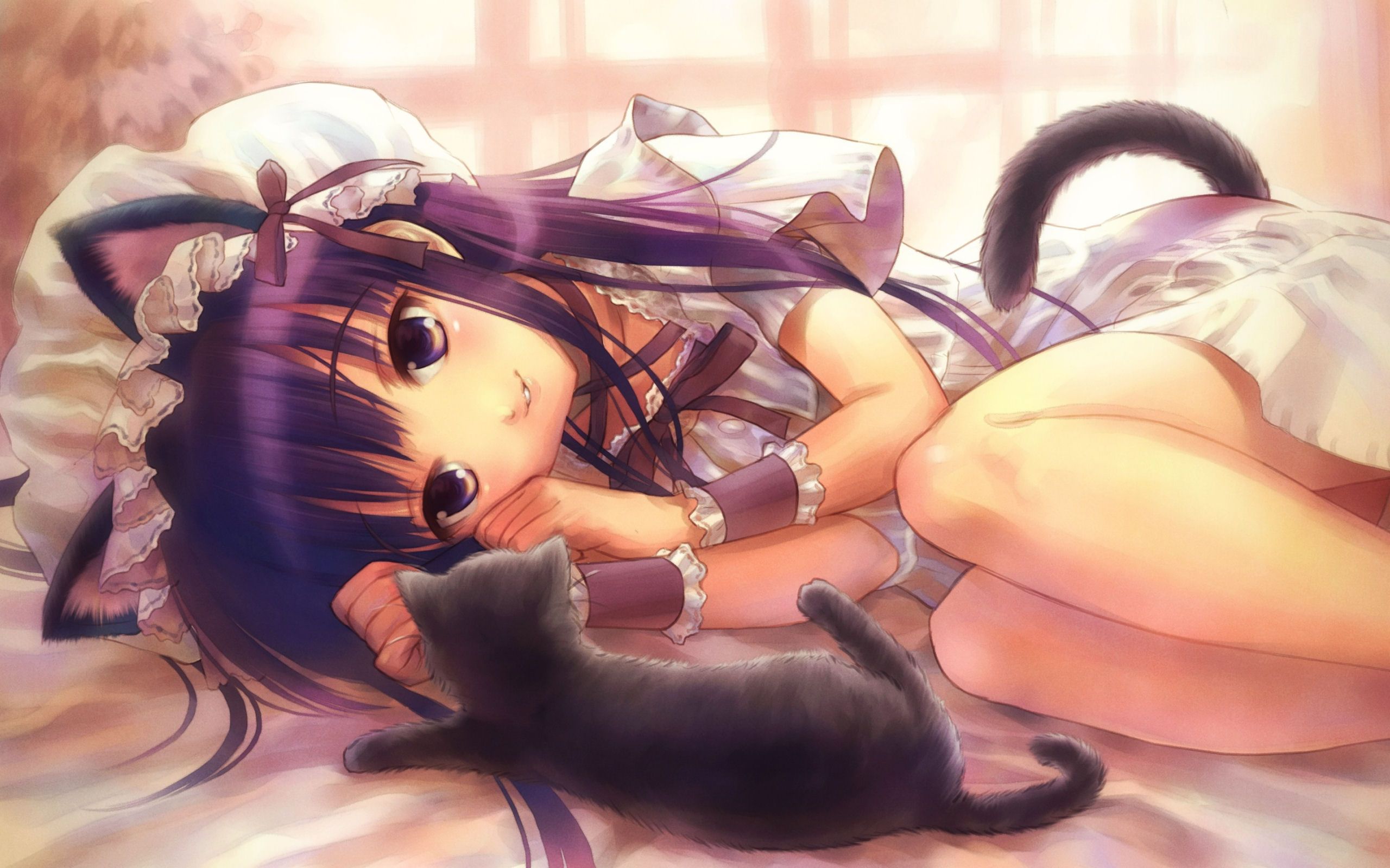 Картинки девочки животные neko_anime_girls. Anime neko, Cat girl, Nekomimi