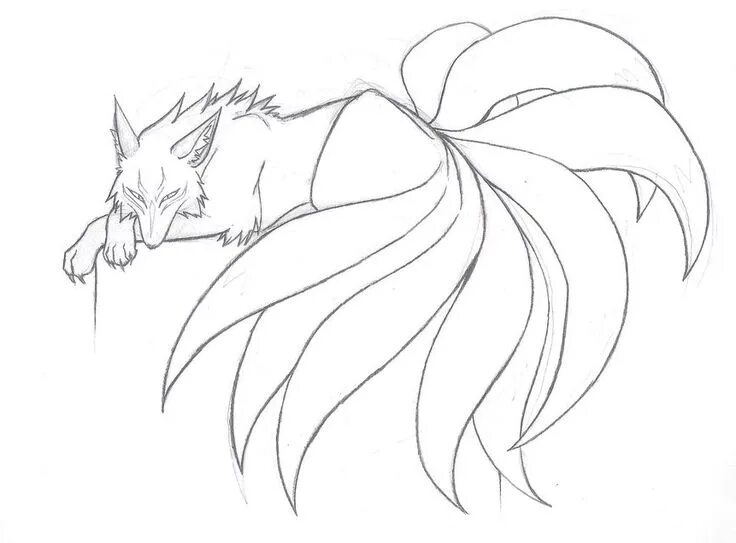 Картинки для срисовки аниме животные Hermoso Fox drawing, Kitsune, Fox artwork