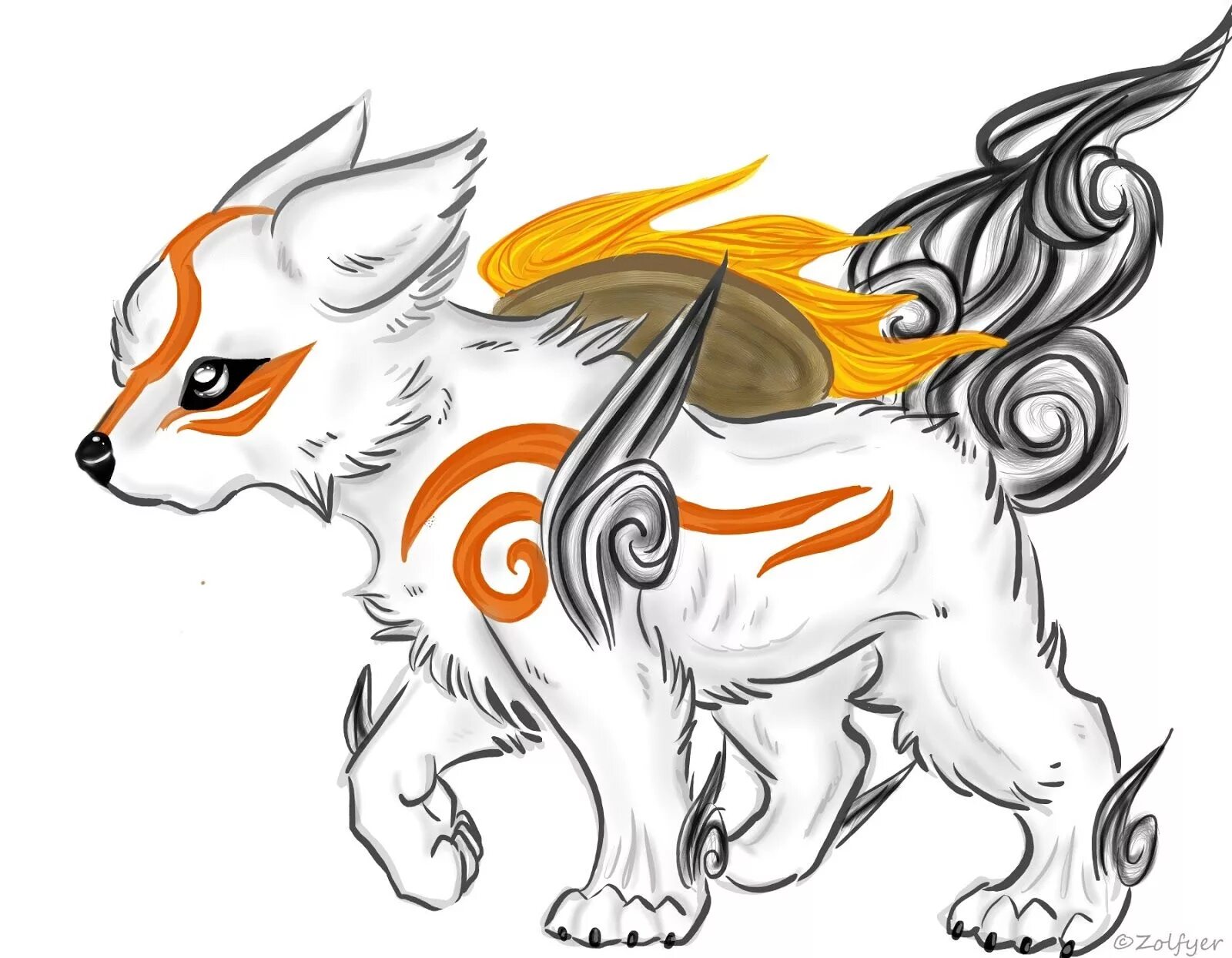 Картинки для срисовки аниме животные Pin on Okami
