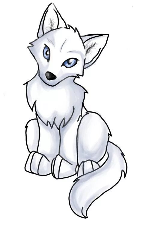 Картинки для срисовки аниме животные Resultado de imagem para cute fanarts wolves Cute wolf drawings, Anime wolf draw