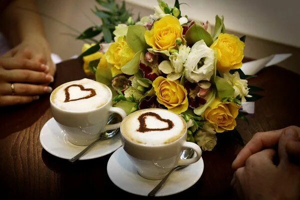 Картинки доброе утро кофе и цветы красивые Ring Of Friendship Good morning coffee, Food, Coffee love