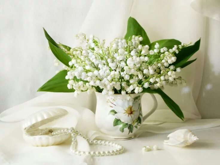 Картинки доброе утро ландыши с пожеланиями Épinglé sur натюрморты Muguet, Muguet de mai, Muguet rose