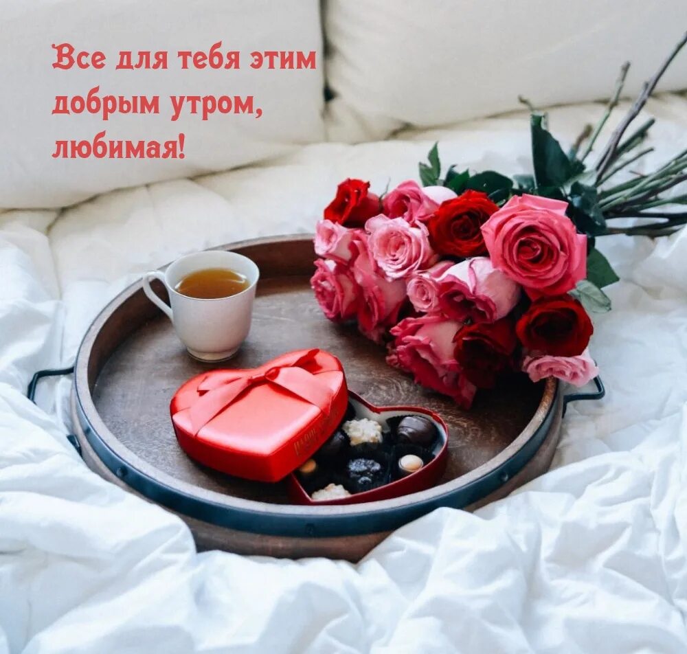 Картинки доброе утро любимая жена романтические красивые Картинки "С Добрым Утром!" для любимой (252 шт.
