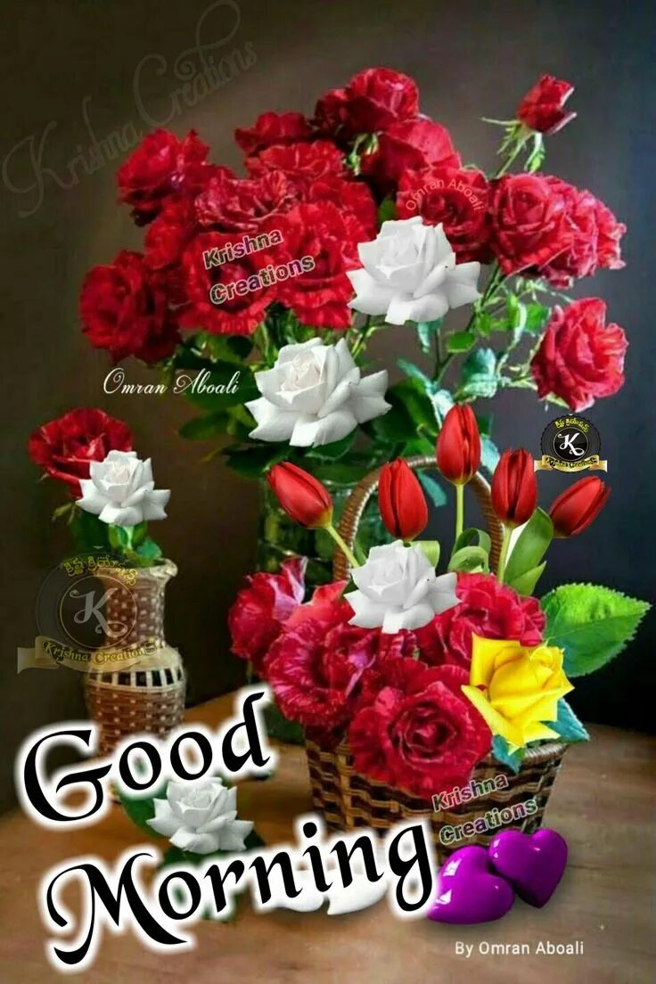 Картинки доброе утро пожелания счастья добра Pin by Krishna Creations on Krishna Good morning flowers, Good morning greetings