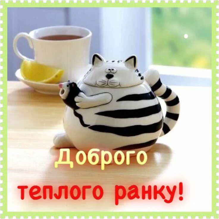 Картинки доброе утро позитивные прикольные смешные необычные #добрийранокнастрійкава# Ceramic teapots, Tea pots, Cat teapot