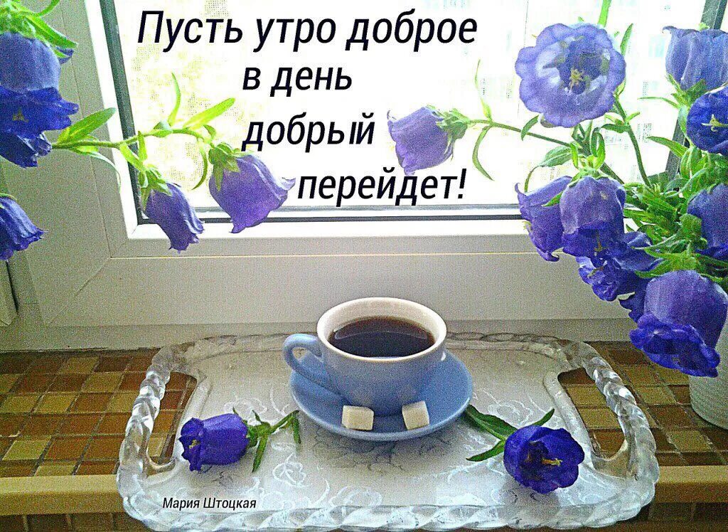 Картинки доброе утро со словами добра Пусть утро дорое в день добрый перейдет!