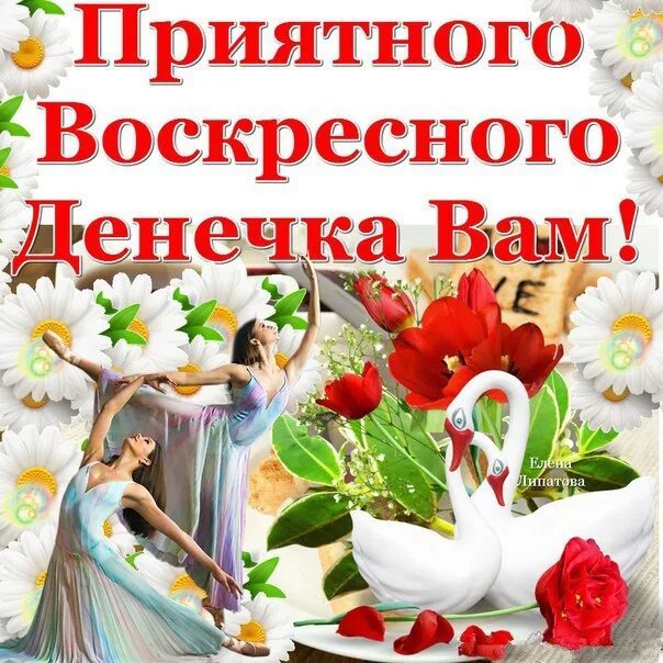 Картинки доброго дня хорошего воскресного дня Поздравление с добрым воскресным