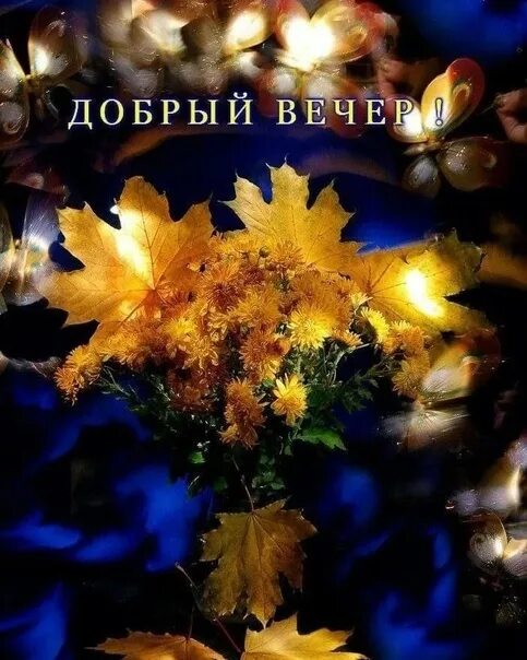Картинки доброго сентябрьского вечера и спокойной ночи Добрый вечер,друзья!!! Хорошего вечера, счастья, тепла, Желаю прекрасной прогулк