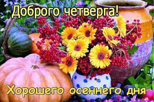Картинки доброго утра четверга осенние красивые новые Доброго четверга! Хорошего осеннего дня Блокноты для записей, Открытки, Осень