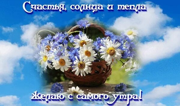 Картинки доброго утра счастья добра Открытка Счастья, солнце и тепла, желаю с самого утра