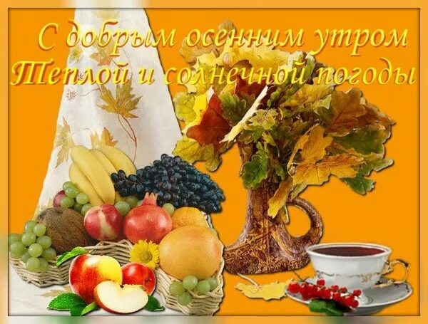 Картинки доброго утра здоровья хорошего дня осенние Будем просто жить и радоваться новому дню!! - Анна, пользователь Anna Sabina Гру