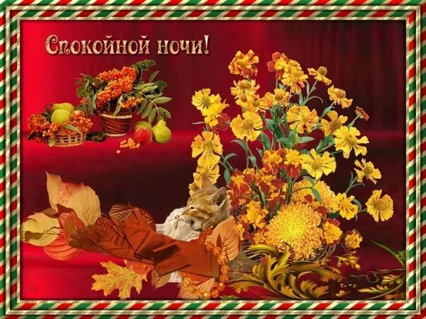 Картинки доброй ночи и вечера октября Спокойной ночи, Приволжский район, до завтра! 2023 Муниципальный район Приволжск