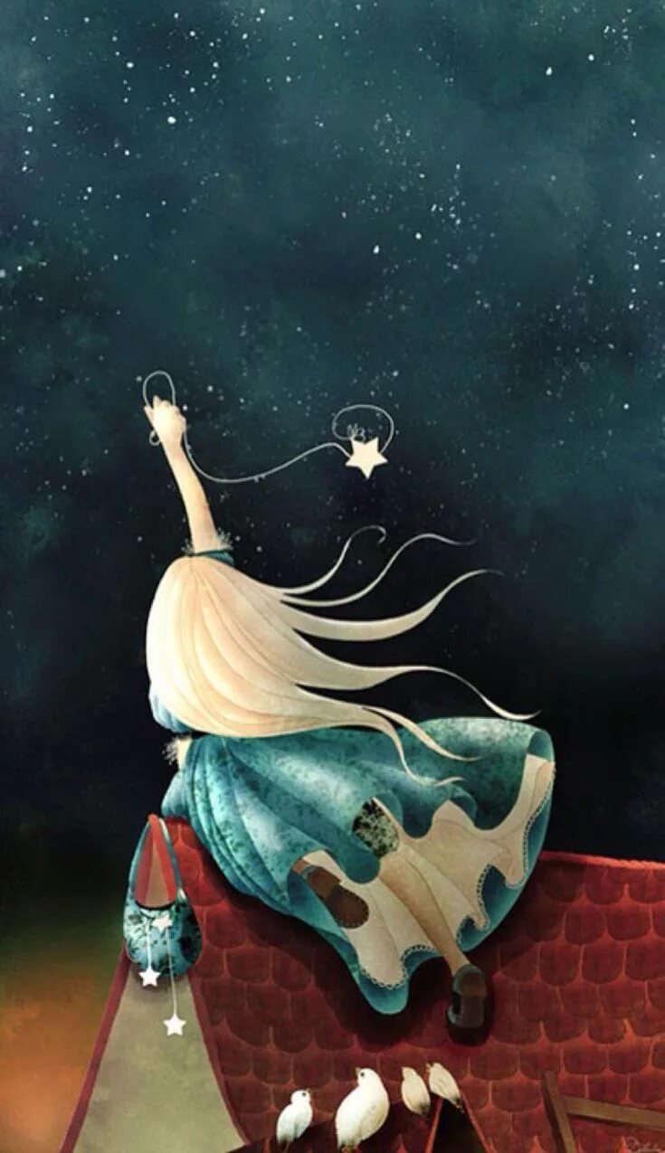 Картинки доброй ночи женщине позитивные необычные buenas noches - cariño Arte de ilustración, Producción artística, Arte fantasía