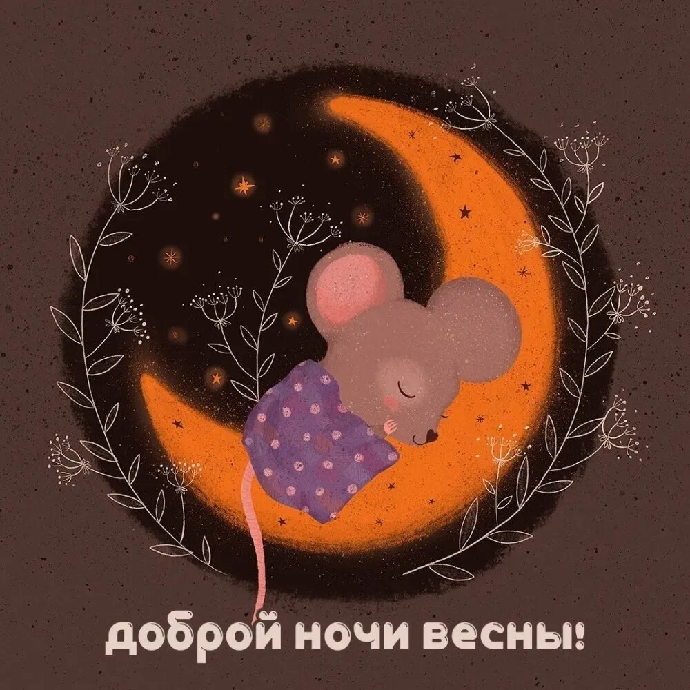 Картинки доброй ночи женщине позитивные необычные Ночь позитив картинки