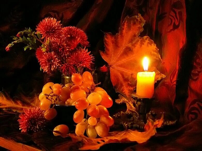 Картинки добрый осенний вечер красивые скачать бесплатно Pin on доброе утро Good evening greetings, October country, Candlelight