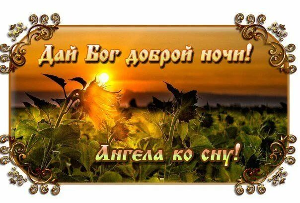 Картинки добрый вечер и доброй ночи православные Открытка "Дай Бог доброй ночи! Ангела ко сну!" Ночь, Открытки, Спокойной ночи