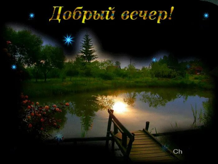 Картинки добрый вечер лес Добрый вечер!