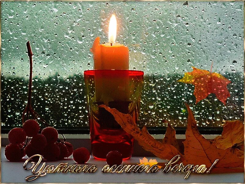Картинки добрый вечер осень дождь Favorite images - Yandex.Collections