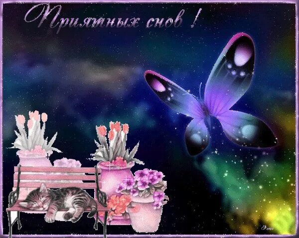 Картинки добрый вечер приятных снов мерцающие Всем спокойной, доброй ночи! Сладких сновидений! 2023 Спокойной ночи! ВКонтакте