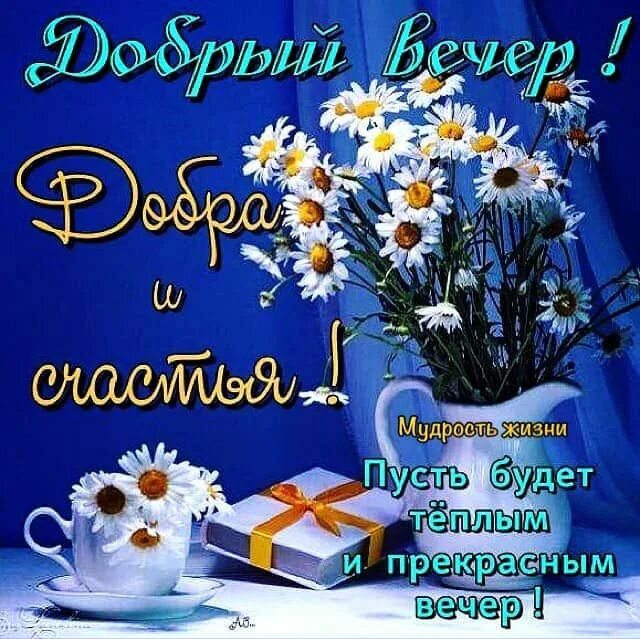 Картинки добрый вечер с пожеланиями новые 2024 Pin em Вечер