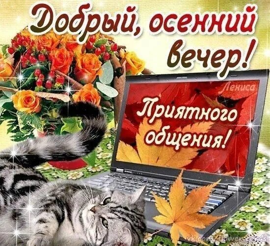 Картинки добрый вечер с пожеланиями сентябрь Пин от пользователя Olga Malceva на доске добрый вечер Открытки, Картинки, Галер
