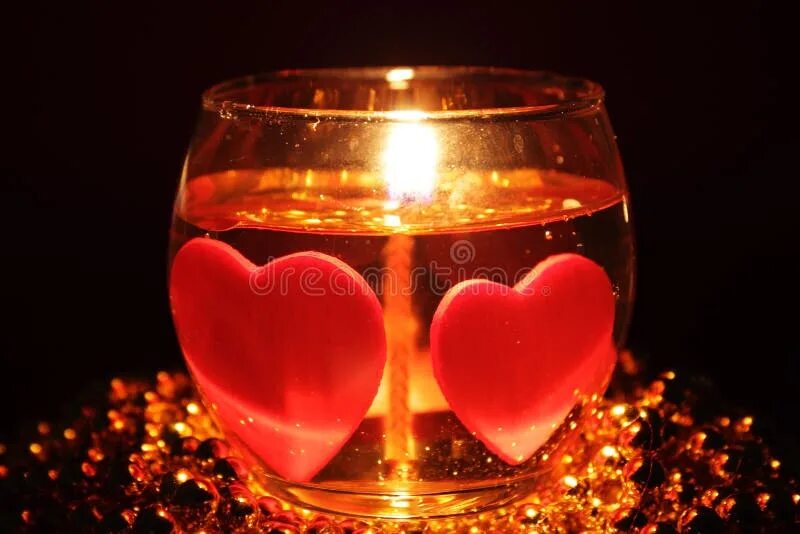Картинки добрый вечер с сердечками Candle stock image. Image of lights, love, gift, holiday - 12379165