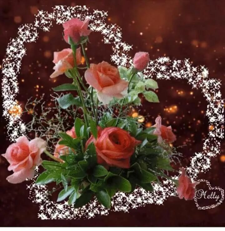 Картинки добрый вечер с цветами мерцающие Pin by Cristina Solis on mis rosas Beautiful rose flowers, Beautiful flowers, Be