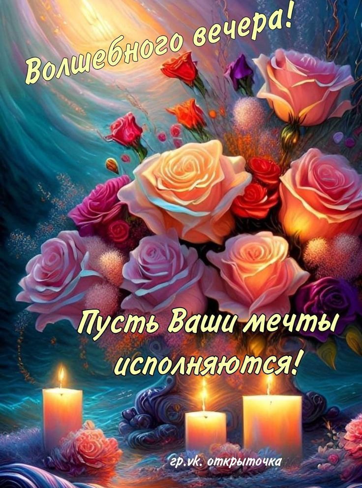 Картинки добрый волшебный вечер Пин от пользователя Evgenija на доске Открытки. в 2024 г Заложенность носа, Крас