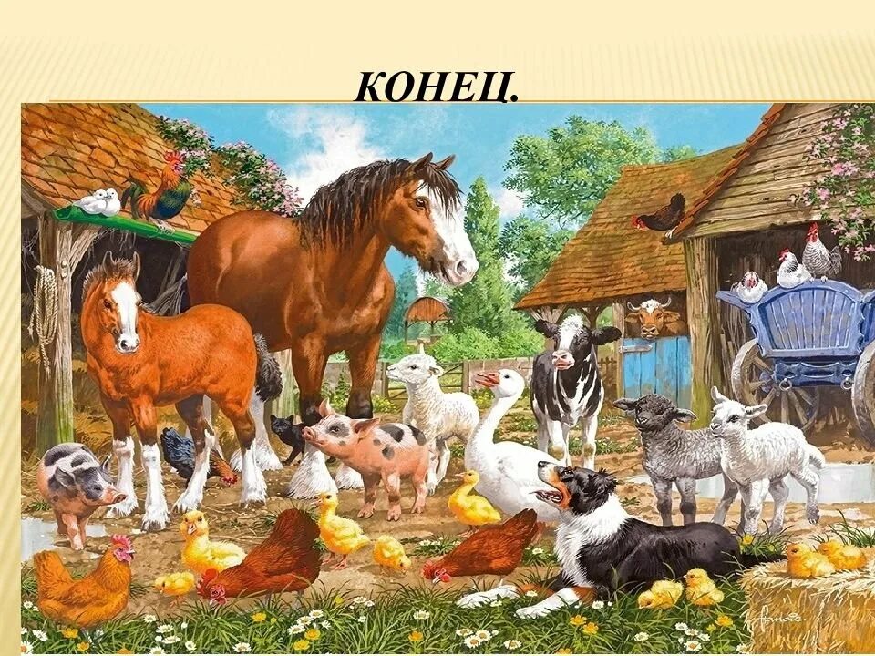Картинки домашних животных двор Презентация ферма