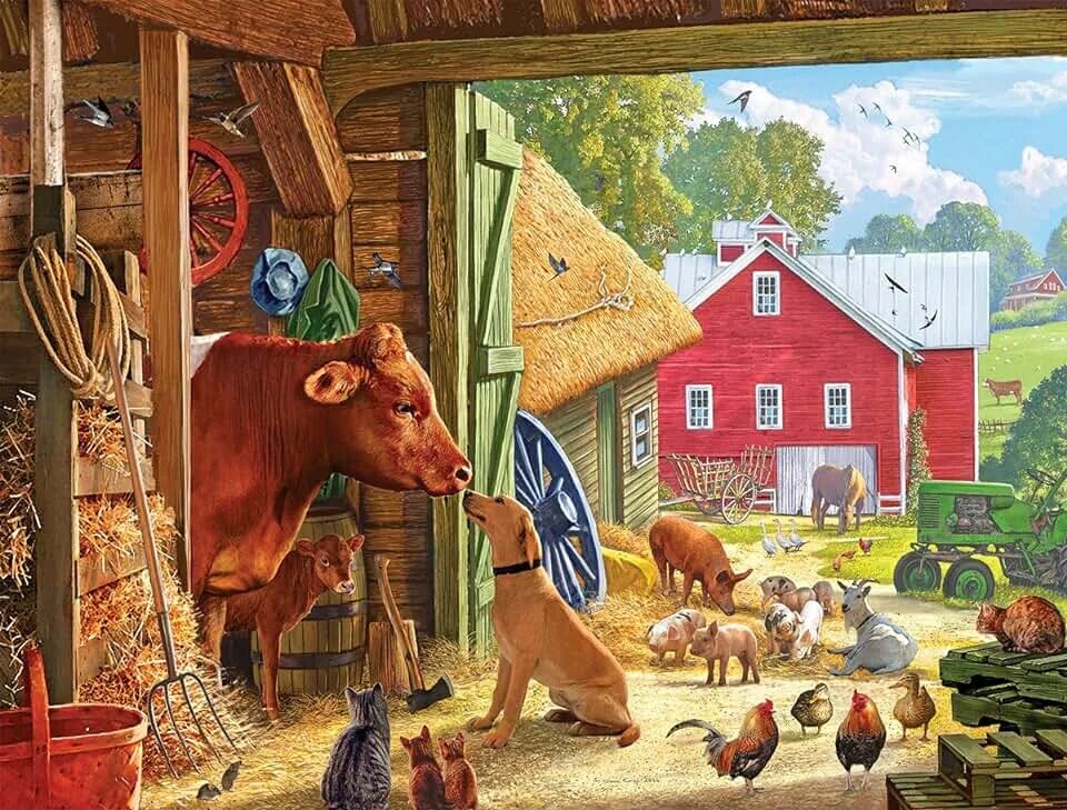 Картинки домашних животных двор Amazon.com: chicken puzzles