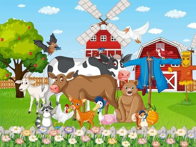 Картинки фермы с животными Page 23 Farm animals cartoon Vectors & Illustrations for Free Download Freepik