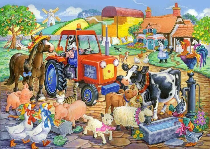 Картинки фермы с животными Pin by Toñi Perez on Granja Farm theme preschool, Picture prompts, Farm theme