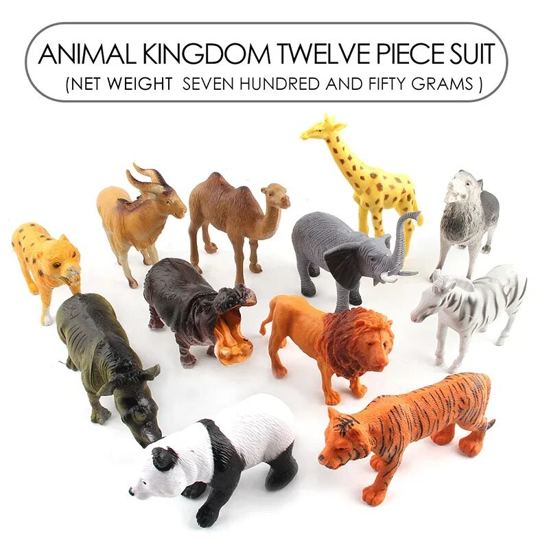 Картинки фигурок животных 12 pcs Wild animal Garden Decoration Animal Ornaments Living Room Home Decor Non