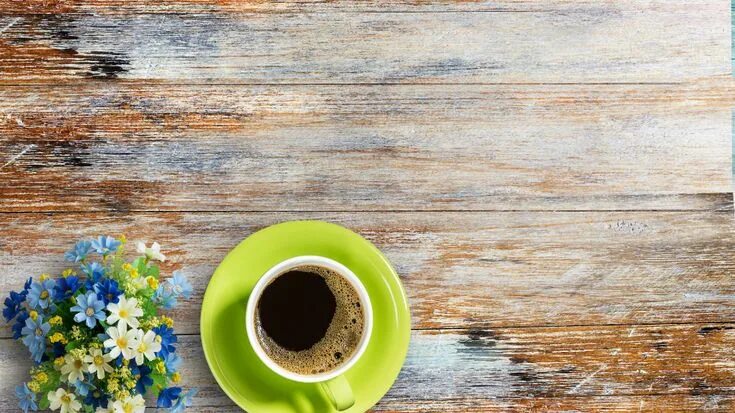 Картинки фон доброе утро Скачать обои цветы, кофе, чашка, wood, flowers, cup, coffee, раздел цветы в разр