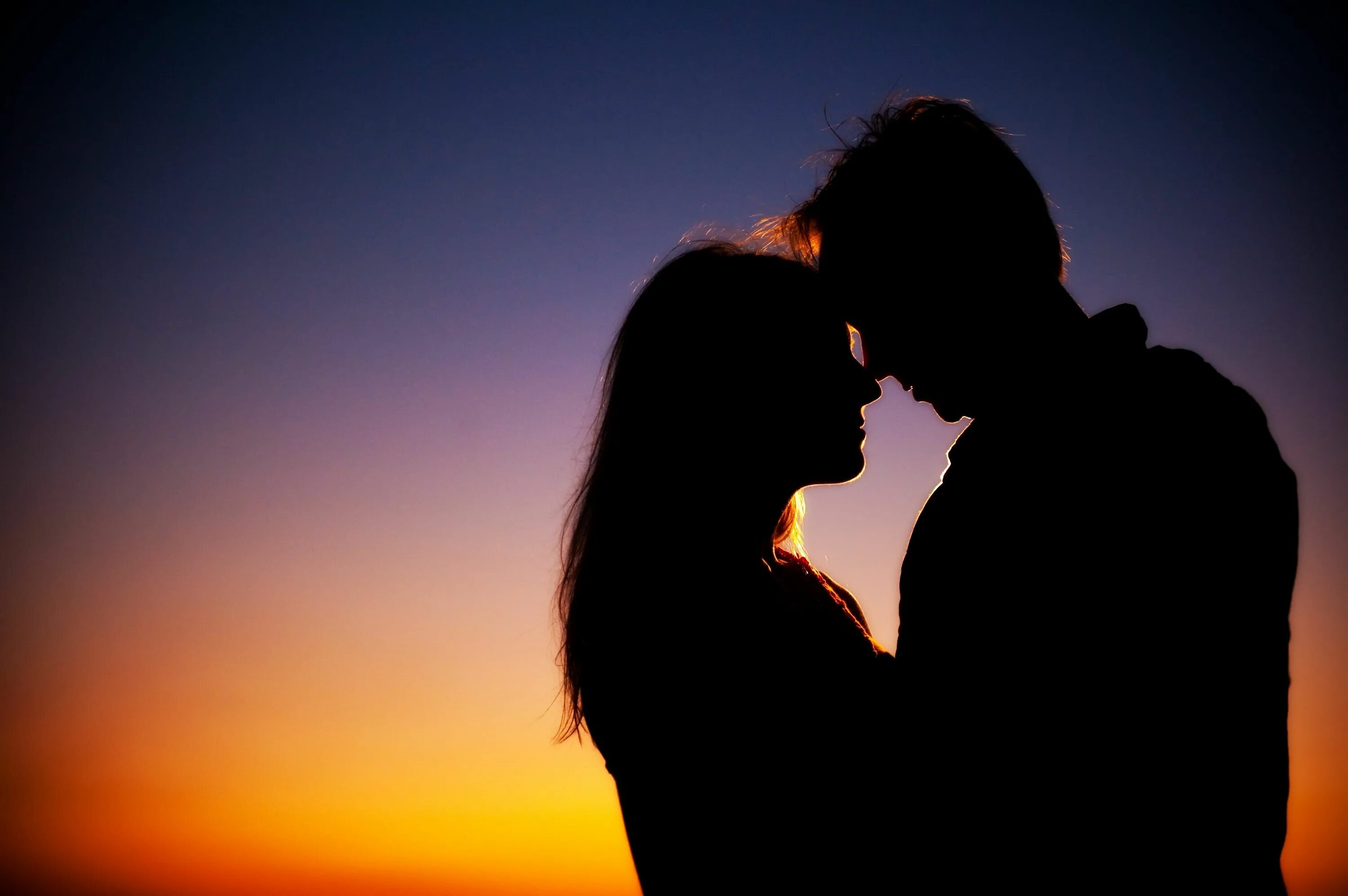 Картинки фото хочу есть HD wallpaper: silhouette photo of man and woman, couple, silhouettes, love Silho