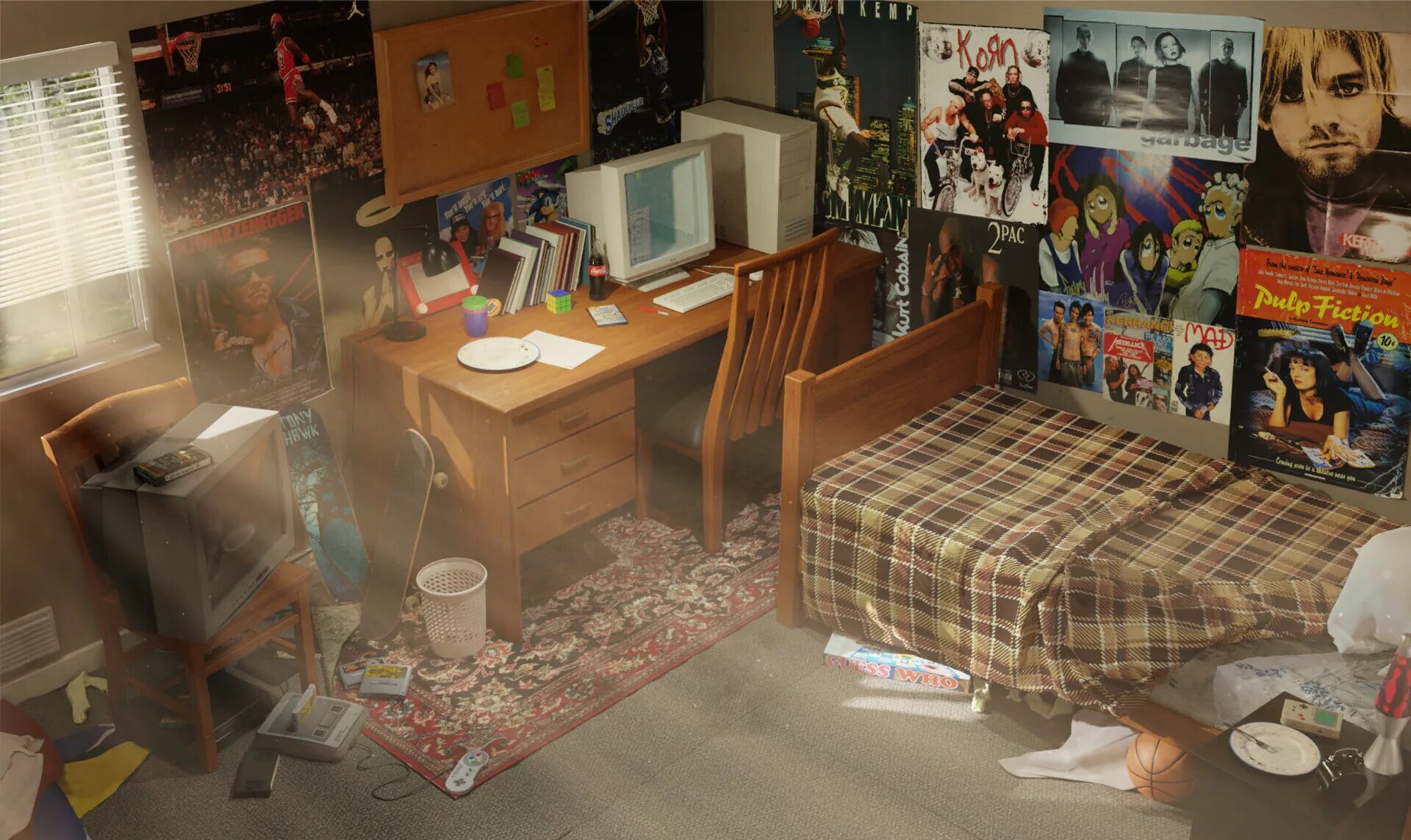 Картинки фото комнат ArtStation - 90's Bedroom
