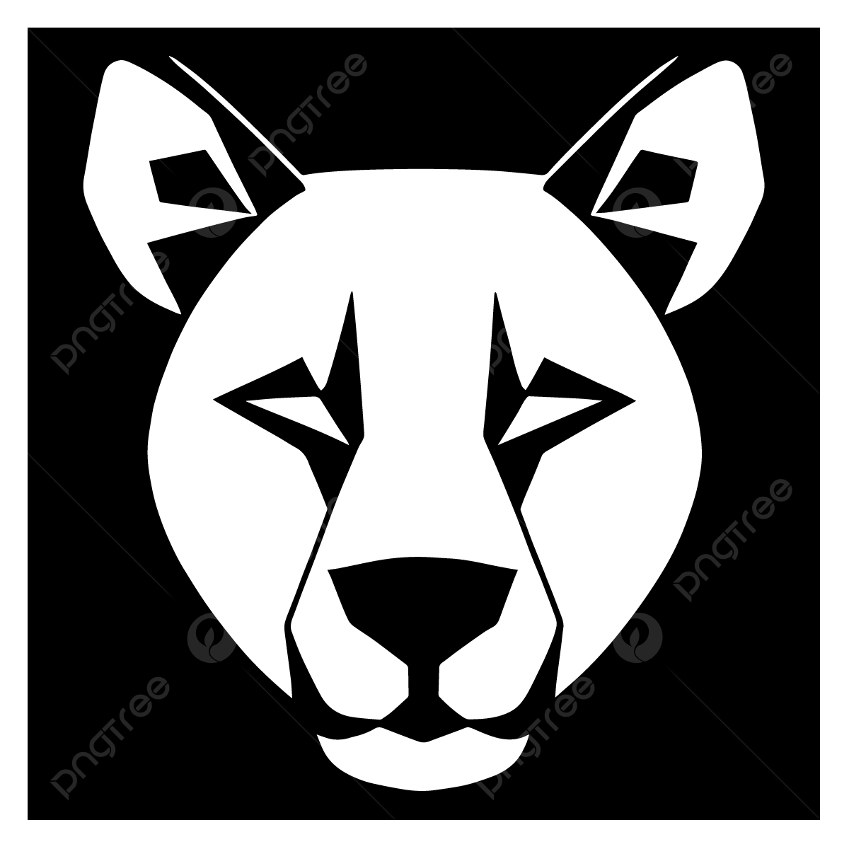 Картинки голов животных Leopard Head Vector