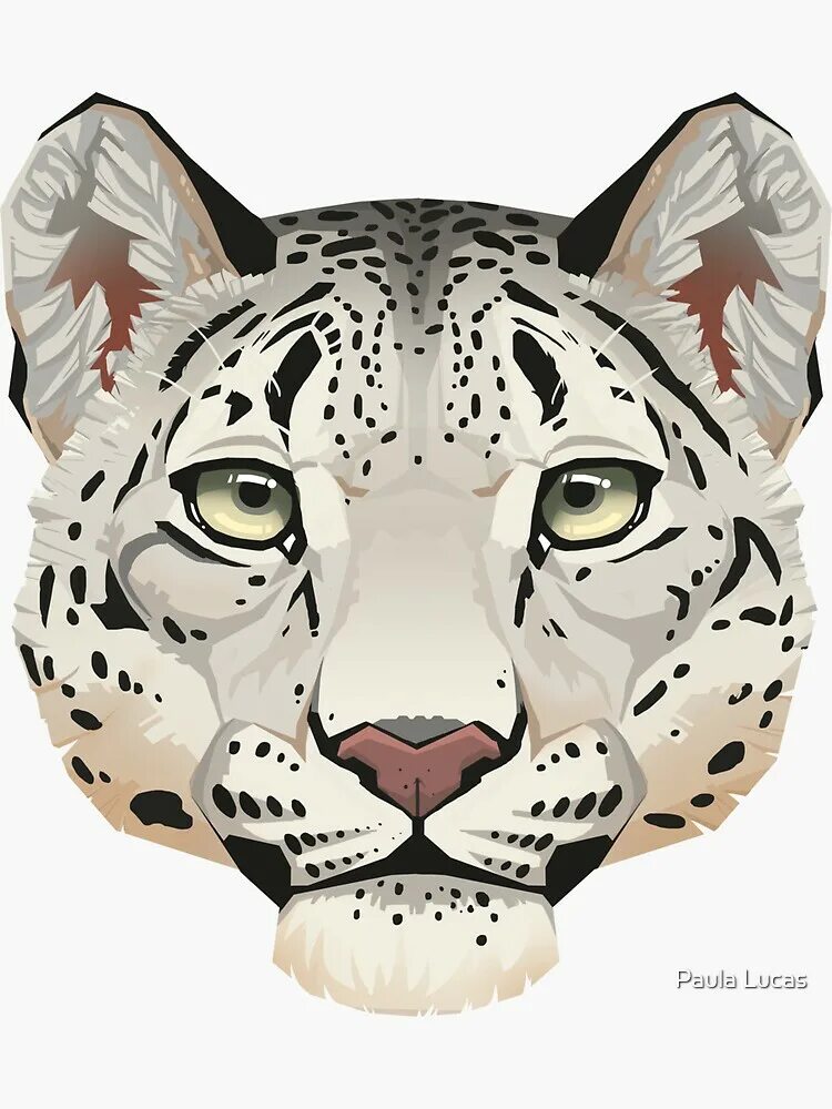 Картинки голов животных Leopard Face Stickers for Sale Redbubble