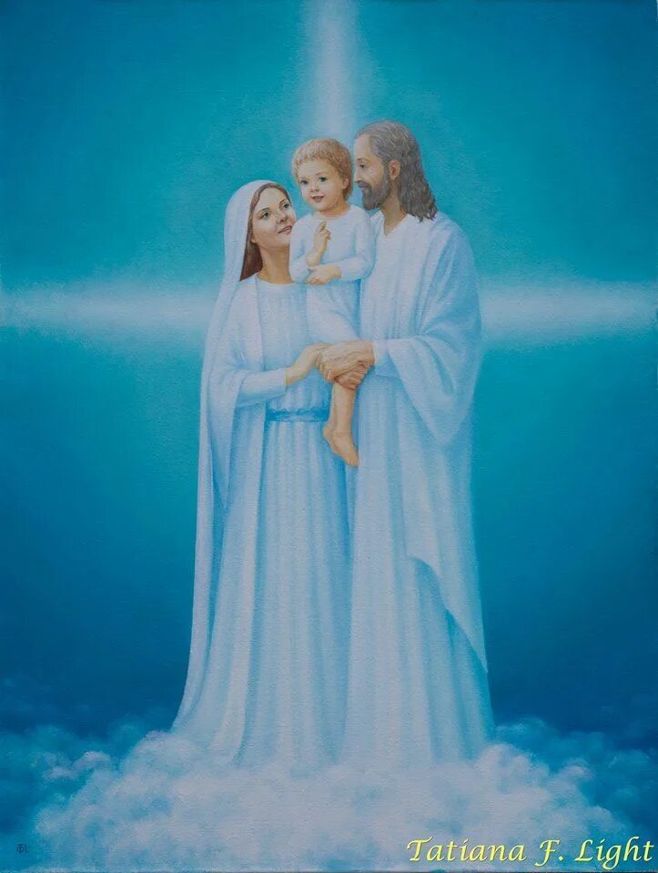 Картинки господа и богородицы Sign of the Cross" painter Tatiana F. Light "Крестное знамение" Mother mary imag