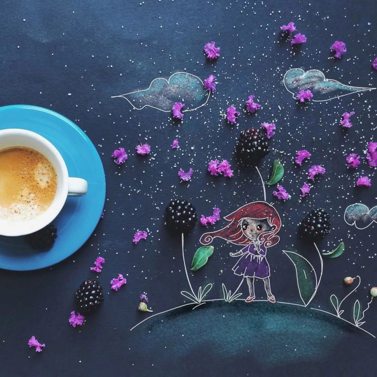 Картинки хорошего дня красивые необычные оригинальные Whimsical Morning Coffee Drawings - ABC News