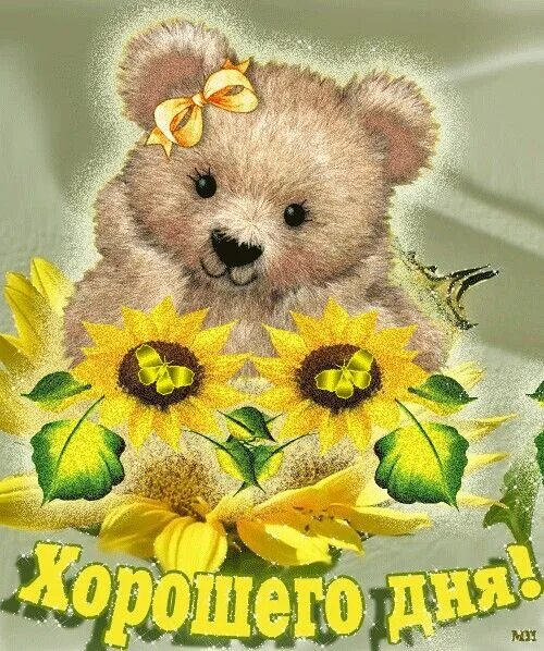 Картинки хорошего дня мишки Pin de Ольга Файзуллина em доброе утро Teddy bear, Urso, Desenhos