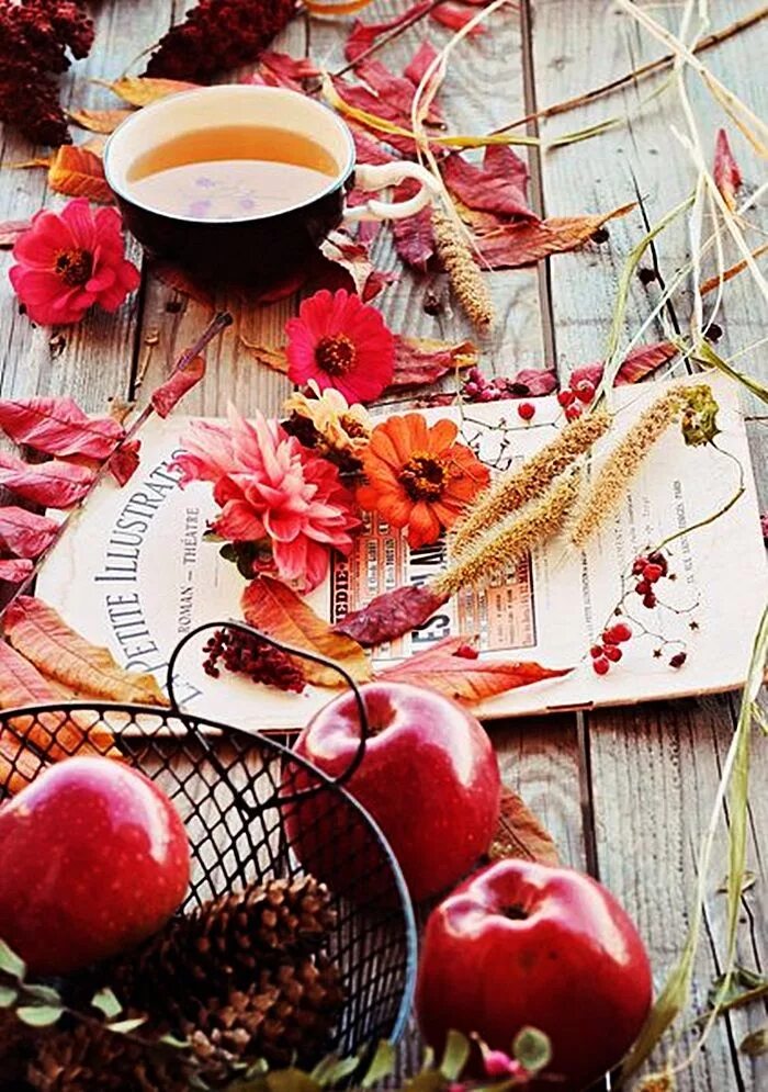 Картинки хорошего дня стильные осенние Pin by Gabriella Ellena on Coffee - Tea & Sweets Autumn inspiration, Hello autum