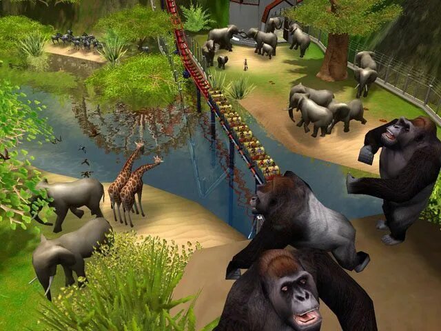 Картинки игр про животных Скриншоты Rollecoaster Tycoon 3 - всего 8 картинок из игры