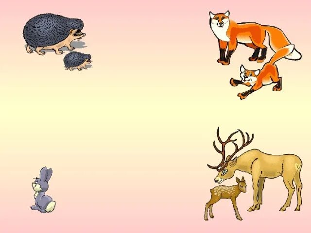 Картинки игры дикие животные Занятия с будущими первоклассниками. Шестое занятие