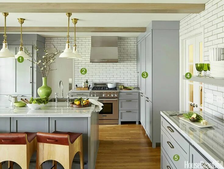 Картинки интерьер кухни в квартире An Indianapolis Kitchen That Proves Gray Can Be Lively Tiny house kitchen, Kitch