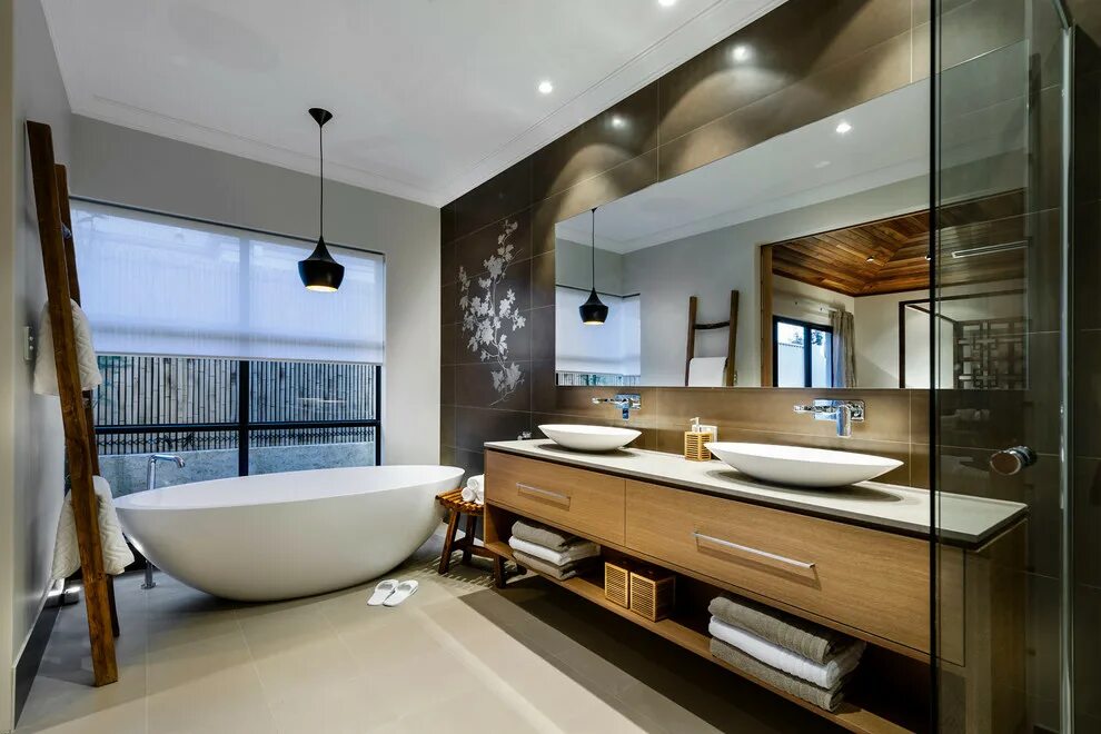 Картинки интерьер ванны Home Design - The Azumi - Восточный - Ванная комната - Перт - от эксперта Webb &