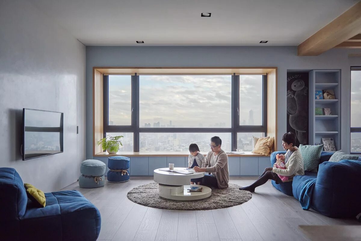 Картинки интерьера квартиры Gallery of Blue and Glue / HAO Design - 11